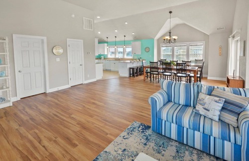 Wind Over Waves House | Semi-Soundfront Home w/Private Pool, Hot Tub, Game Room, & Community Boat Ramp