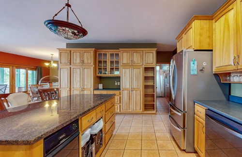 Chocorua Ski and Beach House | Sensational lakefront retreat with private beach, firepit, wood fireplace, & W/D