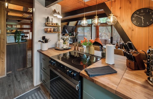 Camp Nelson Cabin | Sequoia A-frame Nirvana: Modern + Views + Hot Tub + Cozy Fireplace+Pet Friendly