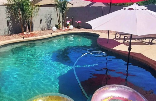 Casa Grande House | Serene 3-bedroom house with AC in Casa Grande, heated pool, Gorgeous backyard
