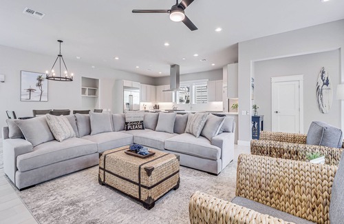 Cinnamon Shore House | Serene, 3-BR Coastal Home@Cinnamon Shore North By Beach, Lake & Luxe Pool!