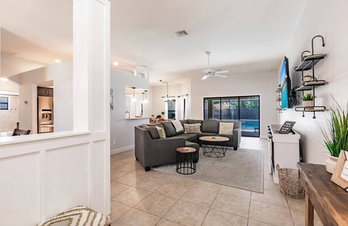 Cape Coral House | Serene 4-bed/2 bath home/Heated salt water pool/WiFi/Playset- Cape Coral