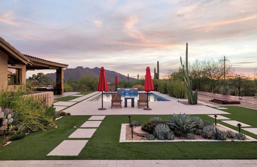 Carefree House | Serene by LuxeKey | Pool, Spa, Shuffleboard, Horseshoe & Desert Views