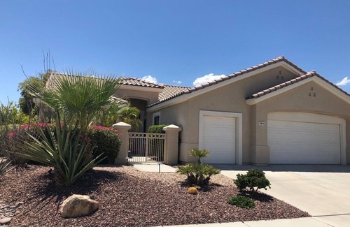 Desert Palms House | Serene Fountain Desert Home (55+) w/Golf Cart