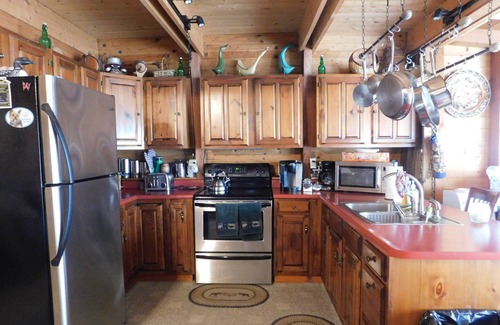 Standish Ski Chalet | Serene Frye Island waterfront with beautiful sunrise views over Raymond Cape.