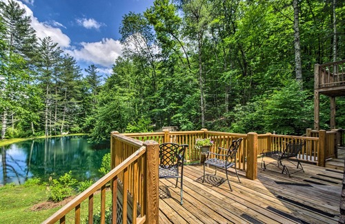 Todd House | Serene Todd Getaway w/Private Pond & Creek Views!