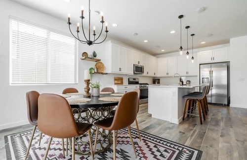 Tolleson House | Serene West Valley oasis with pool, waterfall, hot tub and glowing sunset views