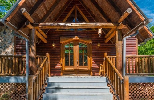 Helen Cabin | Serenity for Two Cabin | 1BR 2 BA | Jacuzzi Tub | Hot Tub | Fire Pit