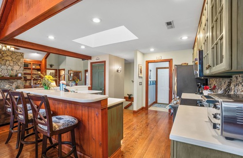 Lake Lure House | Serenity Lodge on Lake Lure - Lakefront, 3 BR + Bonus Room, 3.5 BA, Outdoor Fireplace