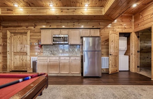 Sevierville Cabin | Serenity Mountain Pool Lodge, Theater Room, Sleeps 42, Indoor Pool!