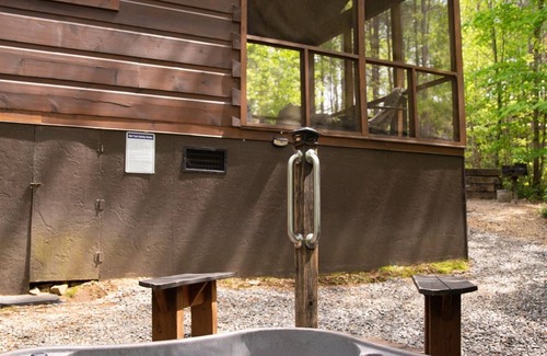 Mill Spring Cabin | Serenity Ridge Cabin D: Hideaway + Hot Tub