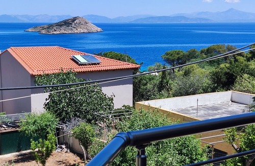 Ormos Agiou Ioannou Villa | Serenity Villa -1st floor -Panoramic Seaview-Seashore 180 m away-AMA 1803.