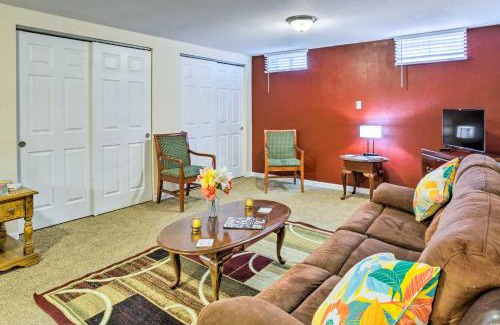 Northeast Park Hill Apartment | Shared Patio and Fire Pit Denver Apartment
