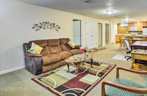 Northeast Park Hill Apartment | Shared Patio and Fire Pit Denver Apartment