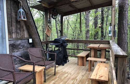 Muscadine Cabin | SHEKHINA nA tiny house in the woods. n40 acres. Total privacy. Weekend retreat.