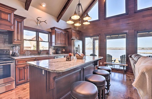 Shelby House | Shoreline Home w/Boat Dock & Fire Pit in Shelby!