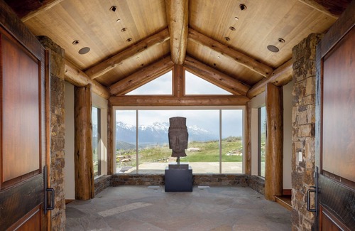 Spring Creek Ranch Villa | Six-bedroom property features a sizeable art collection & Teton views