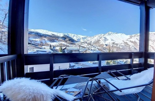 Saint-Martin-de-Belleville Apartment | Ski-in/ski-out & foot of the slopes, 5th floor, view mountain, balcony, tv, ski locker, 46m²