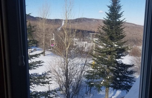 North Troy House | Ski in/out 4 BR townhome directly on Raccoon Run and the Village Chair Lift !