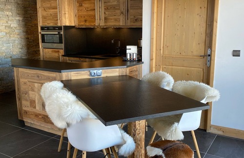 Arc-1800 Apartment | Ski-in/ski-out apartment in large chalet with heated pool, 50m from ESF ski school