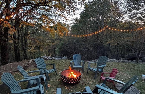 Lake Harmony House | Ski Slope Views Sauna Jacuzzi Firepit Fireplace
