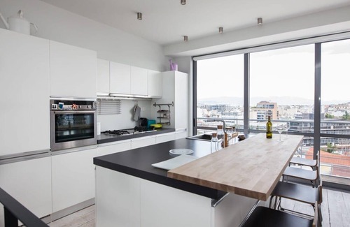 Gazi Apartment | Sky High Luxury 360 Athens Views with Private Gym