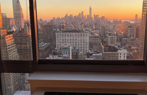 Central Park South Apartment | Skyline Views from a Luxe High Rise in NYC