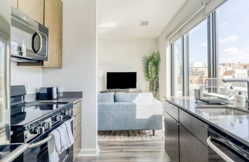 Shaw Apartment | Sleek Shaw 1BR w/Elevator, nr Dining & Green Spaces, by Blueground