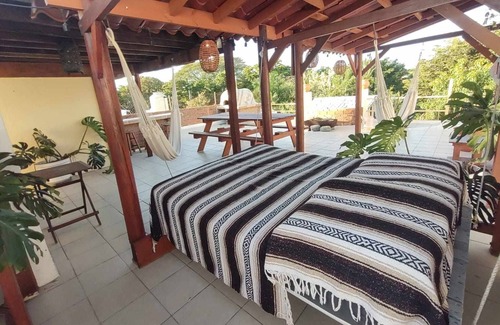 Lomas de Mazatlan Apartment | Sleeps 4-5 people. 3 single beds and 1 double bed Kitchenette & Bathroom