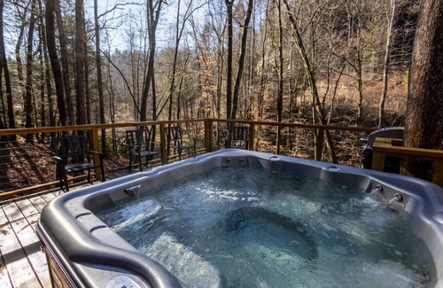 Rogers Cabin | Sleeps 4 ~ Modern Cabin ~ Hot Tub ~ Pet Friendly