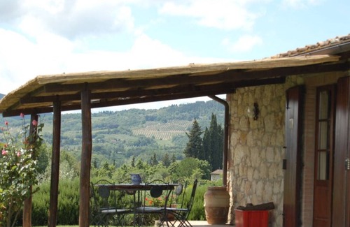 Cetona Villa | Small independent house. pool, veranda, BBQ
