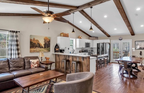 Bryson City House | Smoky Bear Lodge, Relax in this spacious lodge with good views and close to town