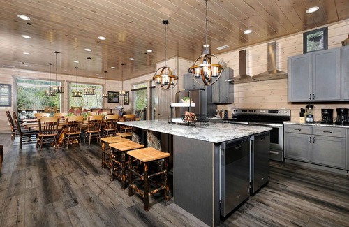 Sevierville Cabin | Smoky Mountain Joy - Private Pool, Theater & Games