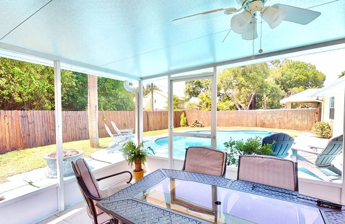 Florida Ridge House | Snowbird-friendly home with private pool, central AC, and WiFi - dogs welcome