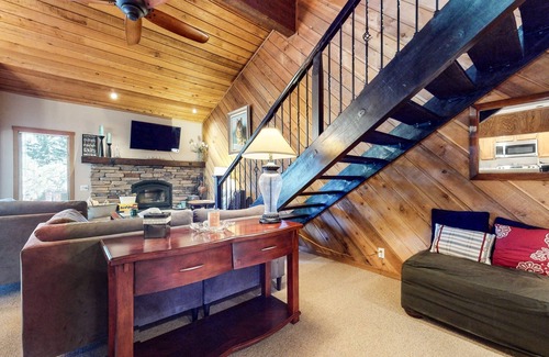 Mammoth Lakes Condo | Snowcreek I 28, Light and Bright Corner Condo with Mountain Views and Fireplace by RedAwning