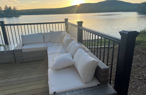 Brownville Cottage | Snowmobiler & Ice Fishing Paradise right on the water with mountain views!