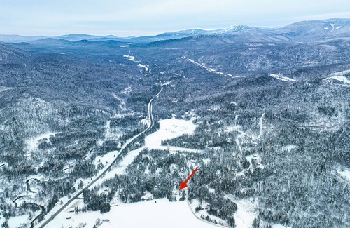 Stratton Cabin | Snug cabin in trees with fireplace & W/D near skiing, hiking, & lake - dogs OK