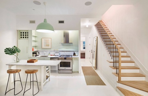 Bedford-Stuyvesant House | Solar Powered Brownstone w/treetop terrace