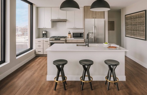 Warehouse District Apartment | Sonder at North Loop Green | Accessible Two-Bedroom Apartment w/Balcony City View