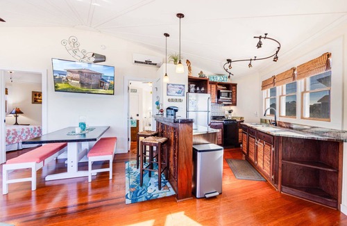 Brigands' Bay House | Soundfront Dog Friendly Tiki Hut w/Hot Tub, Smart TVs, and Private Sound Access