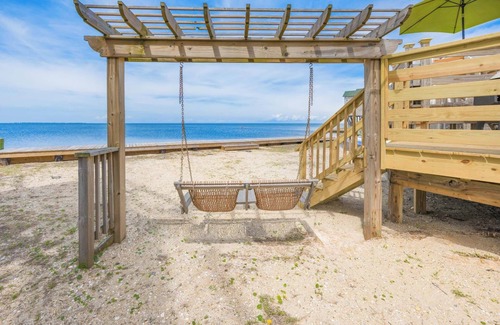 Brigands' Bay House | Soundfront Dog Friendly Tiki Hut w/Hot Tub, Smart TVs, and Private Sound Access