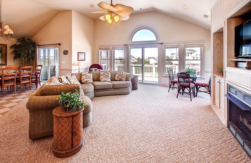 Wind Over Waves House | Soundside Dog Friendly w/Private Pool, Hot Tub, Elevator, Community Boat Ramp