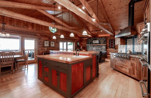 Bozeman House | Sourdough Ranch Main House - Log home with large acreage and stocked pond!