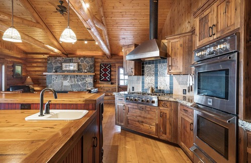 Bozeman House | Sourdough Ranch Main House - Log home with large acreage and stocked pond!