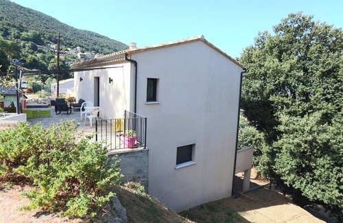 Petreto-Bicchisano House | South Corsica, modern, fully air-conditioned villa with exceptional view.