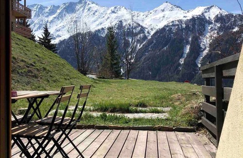 Plan Peisey Apartment | South-facing studio with terrace and mountain view