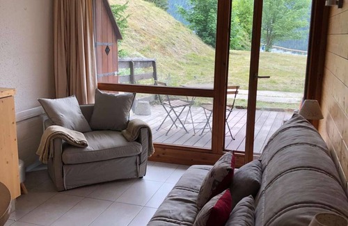 Plan Peisey Apartment | South-facing studio with terrace and mountain view