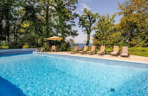 Riverside House | Spa House:On Lake Michigan w/Pool, Hot Tub, Sauna