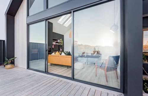 Dunsborough House | Space+Light · lounge by pool | walk to town/beach