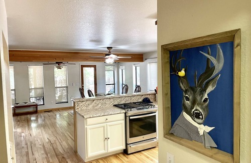 Pine Cabin | Spacious 2-Bedroom Cabin with Patio & NFL Sunday Ticket